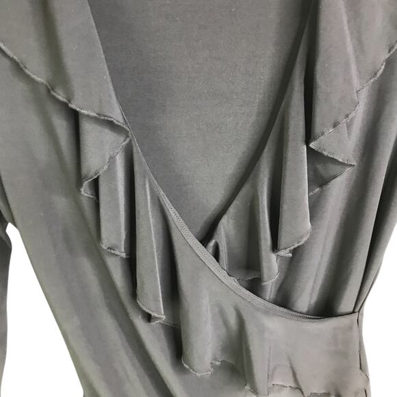 White House Black Market Top Women XS Ruffle Cocktail Old Money Preppy Chic Boho - Picture 5 of 8